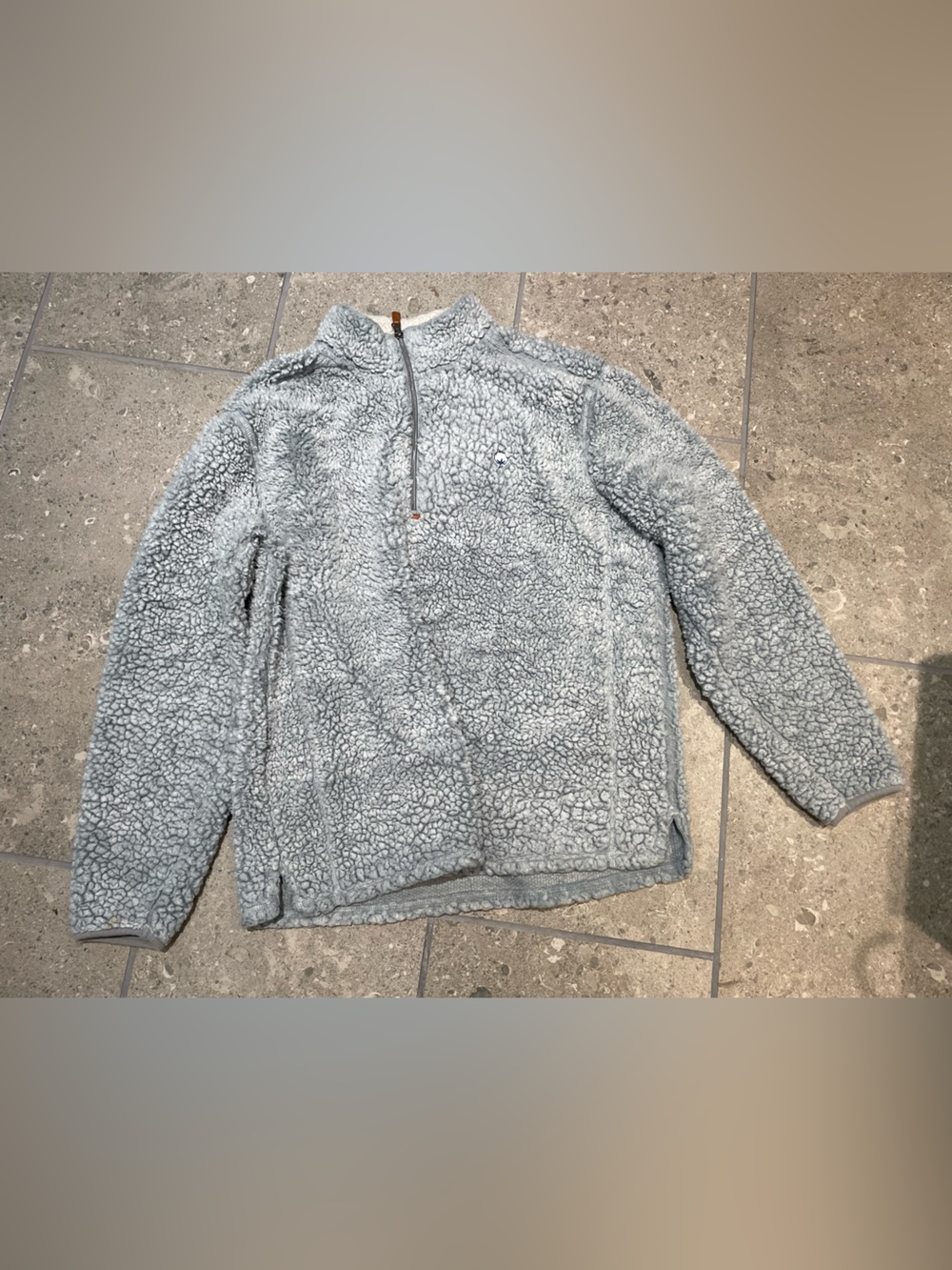 Southern Shirt Women’s M Gray Solid Fleece 1/4 Zip Mock Neck Sweatshirt